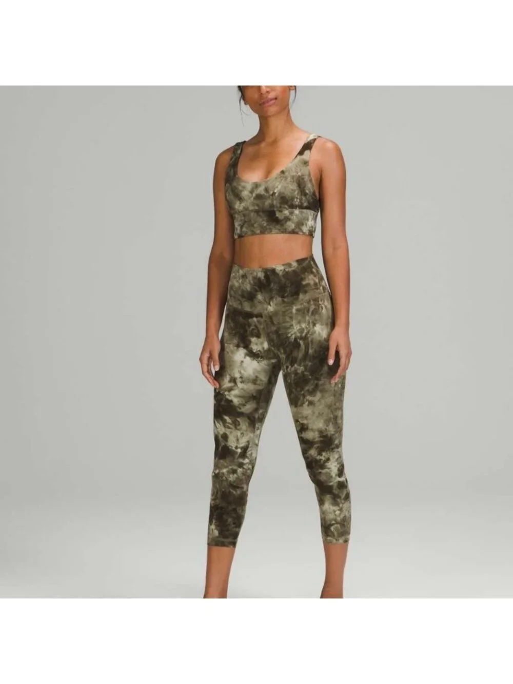 Lululemon Align Reversible Bra *Light Support, A/B Cup Diamond Dye Light Sage